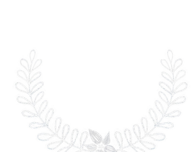 白色花环素材
