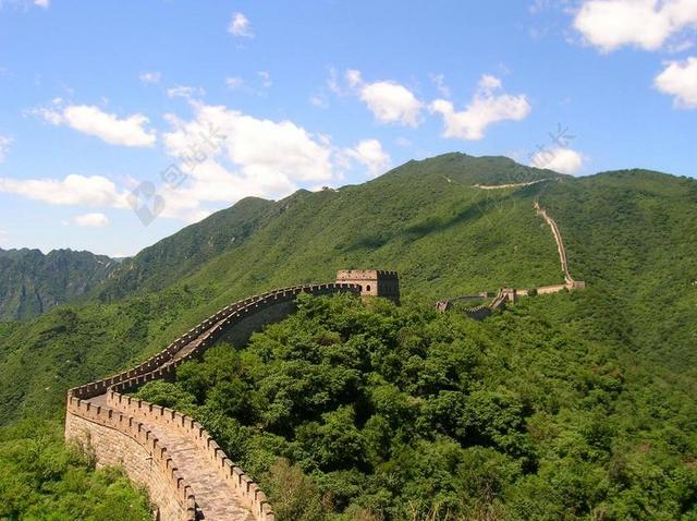 中国的长城 景观 塔 山 结构 石 里程碑 亚洲 老 古代