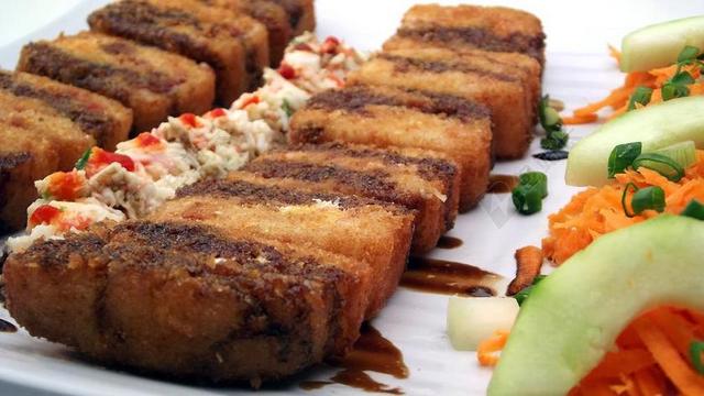 餐饮唯美日本寿司背景图片