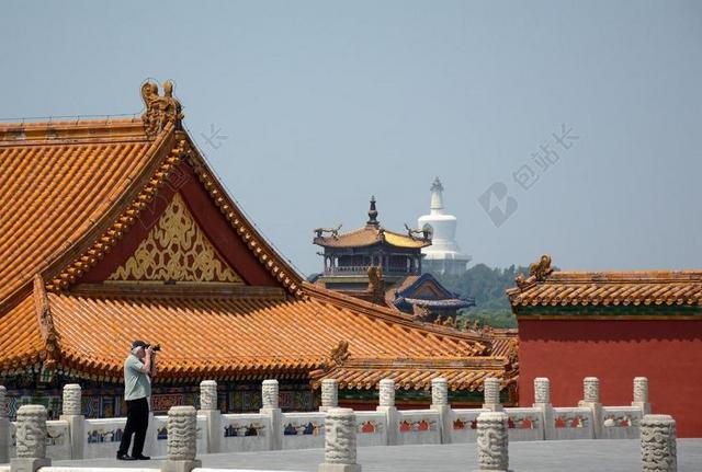 建筑复古故宫背景图片