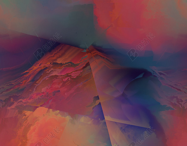 彩色唯美渐变流体抽象背景矢量素材