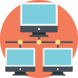 互联网连接办公图标矢量元素