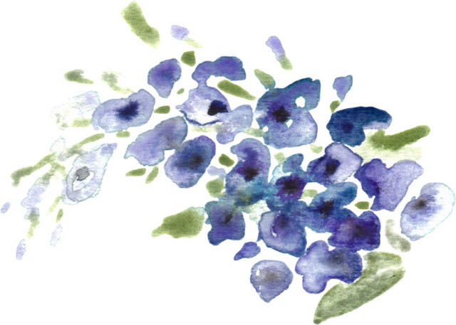 手绘花草素材矢量素材