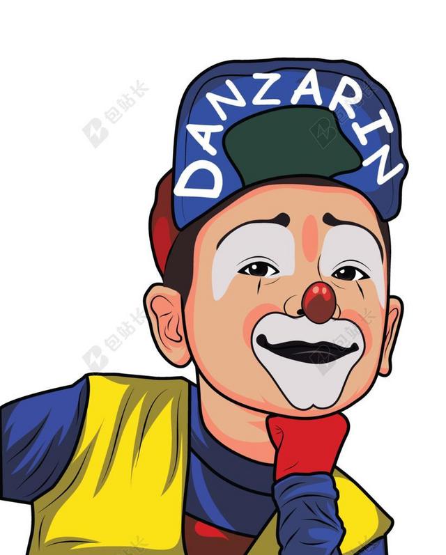小丑 孩子们 马戏团 服装 乐趣 微笑 化妆 快乐 表情