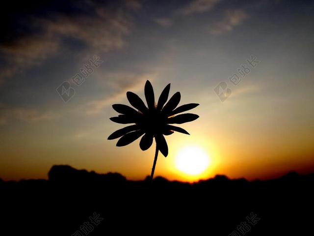 摄影清新晚霞倒影背景图片