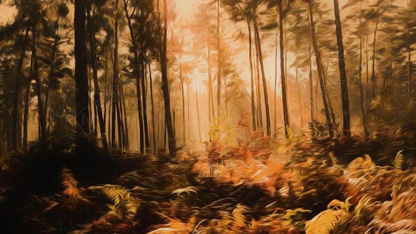 绘画时尚照片油画背景图片