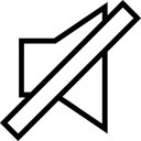 黑色线条静音卡通扁平图标