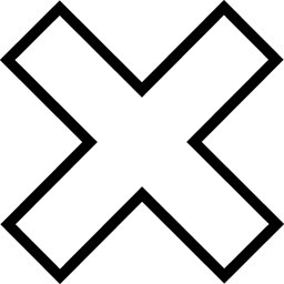 黑色线条错误卡通扁平图标