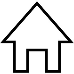 黑色线条首页卡通扁平图标