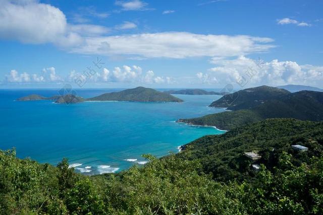 旅游清新加勒比海背景图片