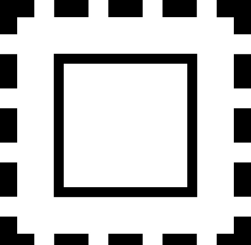 黑色手绘图标方框素材