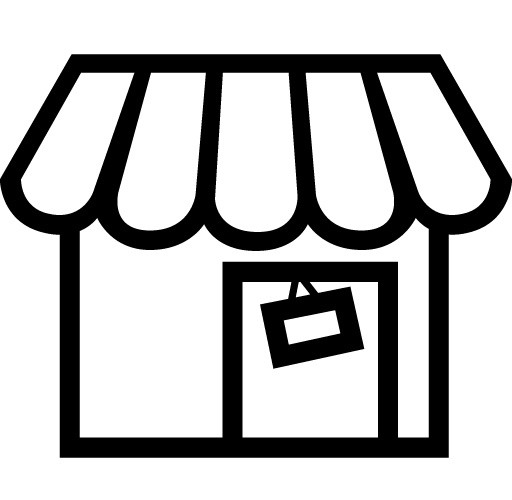 黑色手绘图标房子素材