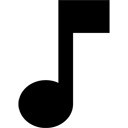 手机铃声黑色图标
