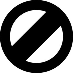 矢量黑色禁止图标