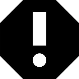 卡通叹号警示标志