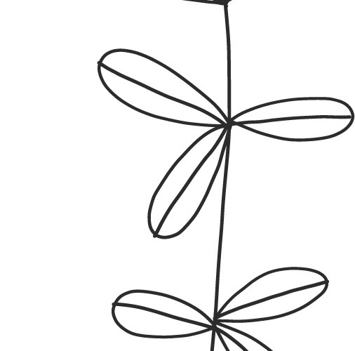 卡通植物手绘扁平插画