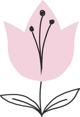 彩色卡通植物花朵扁平插画素材