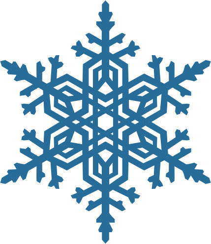 雪花形状矢量图