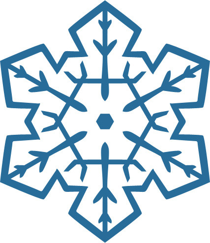 雪花形状矢量图