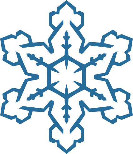 雪花形矢量图