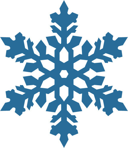 雪花形状矢量图