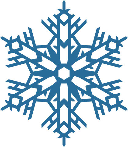 雪花形状矢量图