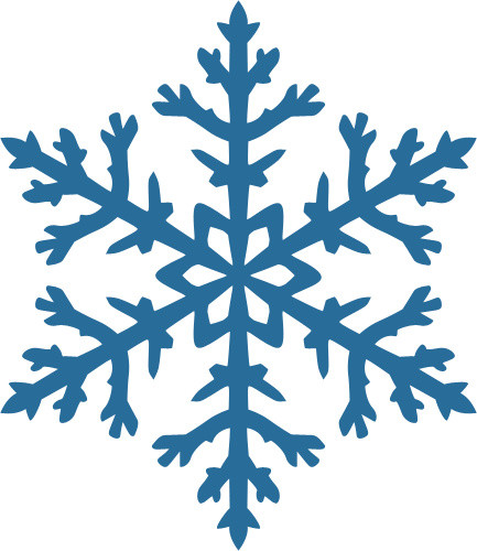 雪花形状矢量图