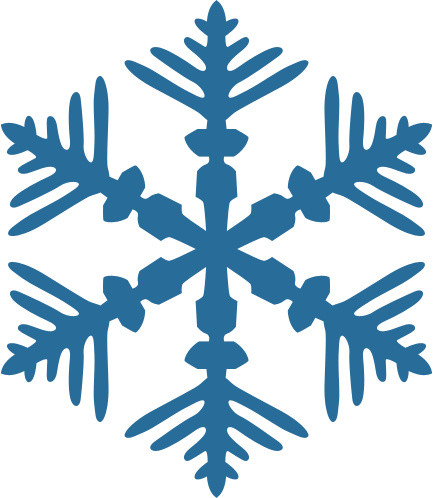 雪花形状矢量图