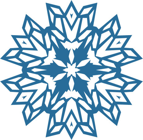 雪花图案矢量图