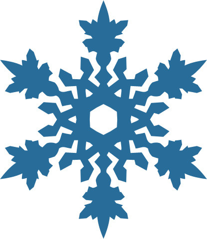 雪花形状矢量图