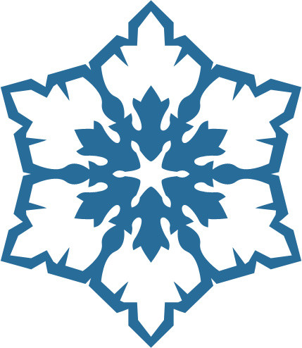雪花形状矢量图