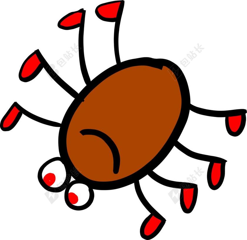 摄影清新蜘蛛背景图片