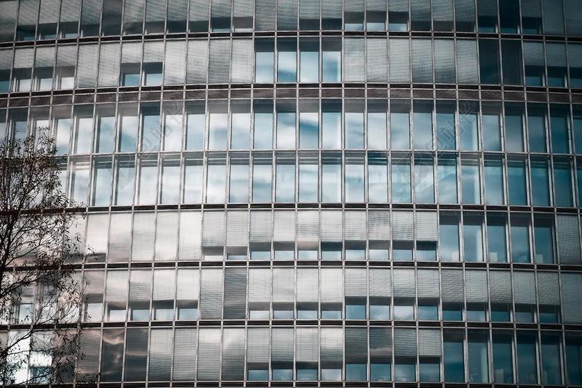 架构 摩天楼 玻璃幕墙 天际线 现代 城市 镜像 摩天大楼