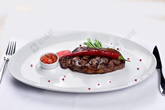 牛排 餐厅 食品 碗碟 肉 烤架 大理石