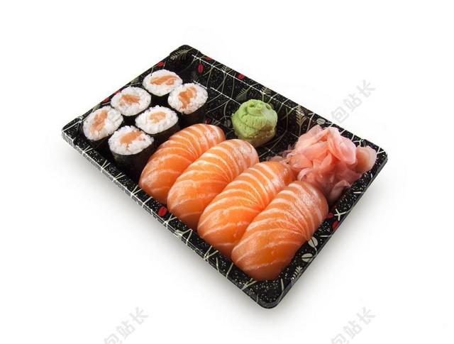 寿司 设置 饭 MAKI 鱼 原 三文鱼  芥末
