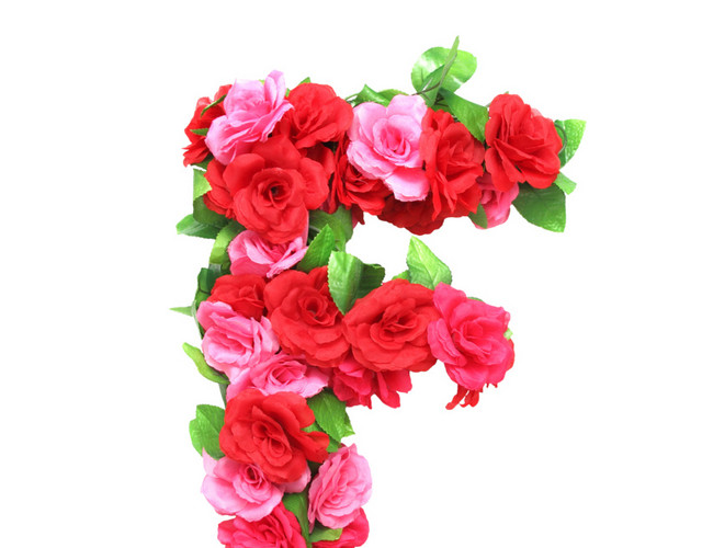 唯美鲜花字母矢量元素