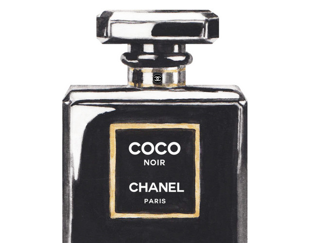 黑色简约COCO香水图片下载素材