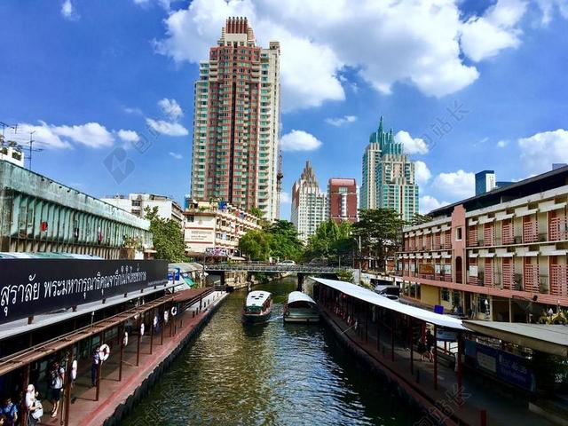 曼谷 城市 天空 社区 塔