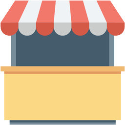 黄色店面素材