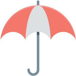 红色雨伞素材