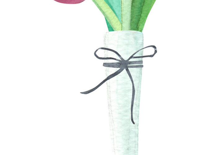 红色小花素材