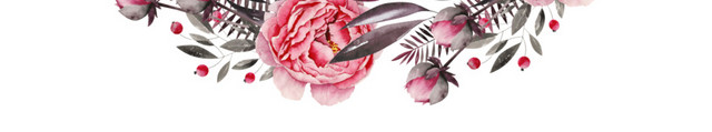 玫瑰花环插画素材