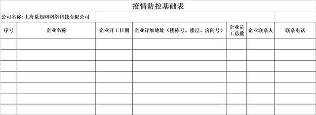 黑白简约正式疫情防控基础表人员信息统计表EXCEL模板