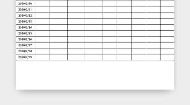 黑白简约正式疫情防控消毒记录表EXCEL模板