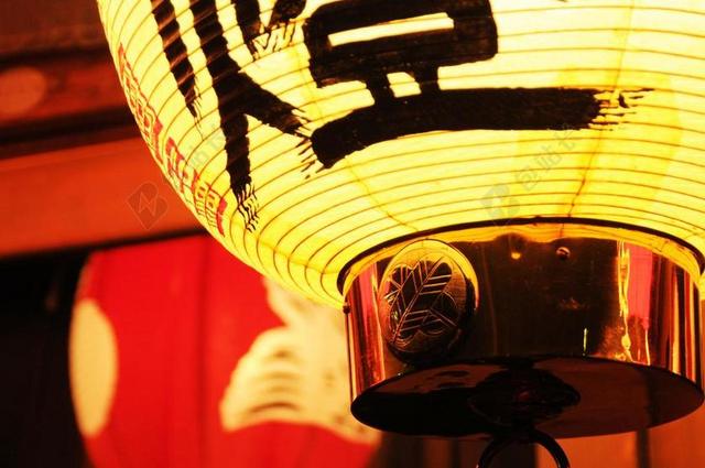 广告唯美日本城市灯笼背景图片