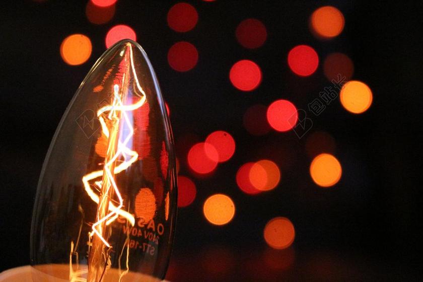 科学科技艺术闪电灯泡宣传背景图片