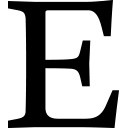 E英文字母图标矢量素材