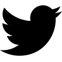 黑色TWITTER社交网络图标矢量素材