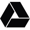 黑色GOOGLE DRIVE谷歌图标矢量素材