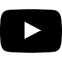 黑色YOUTUBE视频网站图标矢量素材